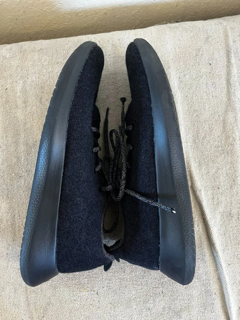 Allbirds Men's Black Wool Runner Shoes Sz 14
